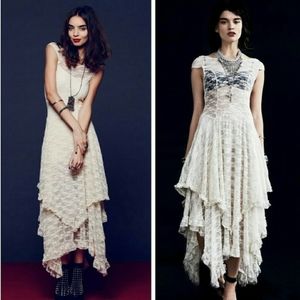New FP french courtship lace slip dress